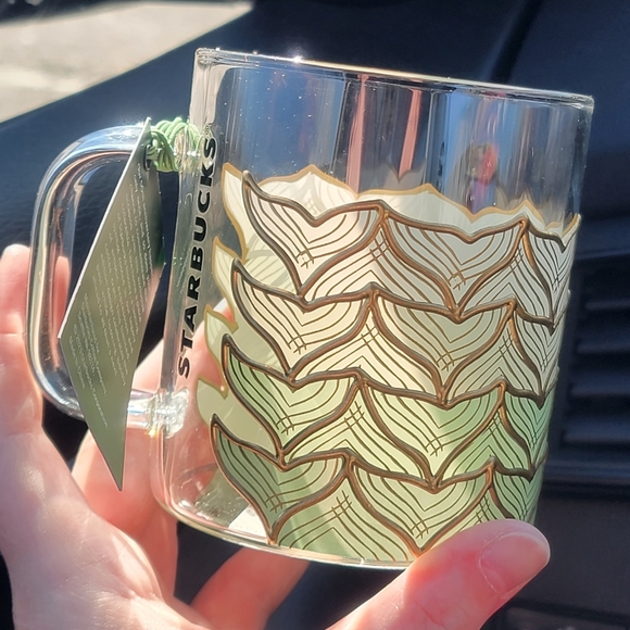 Starbucks 50th Anniversary Mermaid Glass Mug